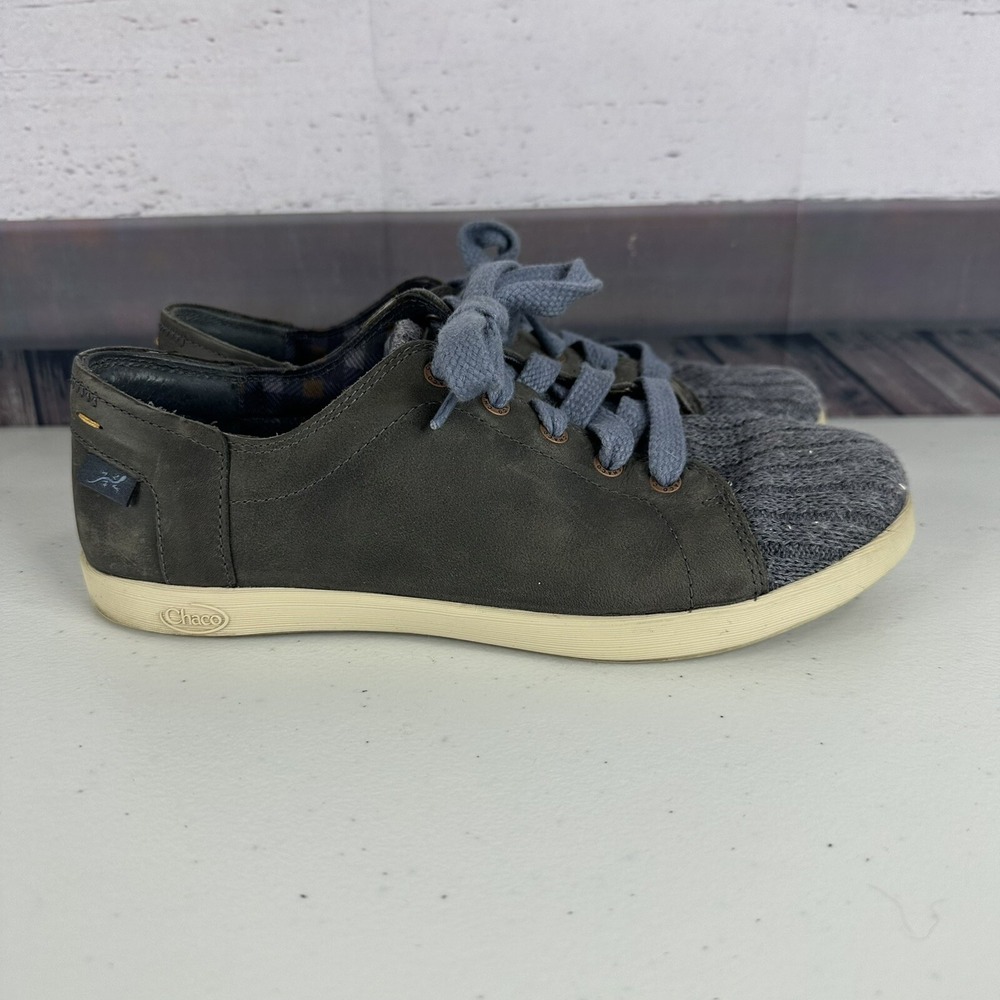 Chaco Shoe Womens 6.5 Blue Leather Hiking Ionia Lace up Outdoor Comfort Sneaker‎